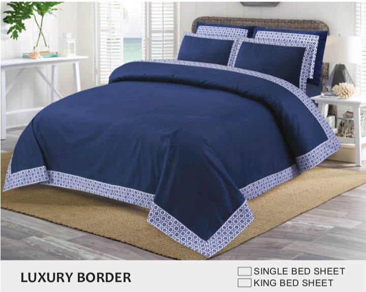 Luxury King Size Bedsheet with Four Pillows