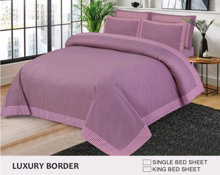 Luxury King Size Bedsheet with Four Pillows