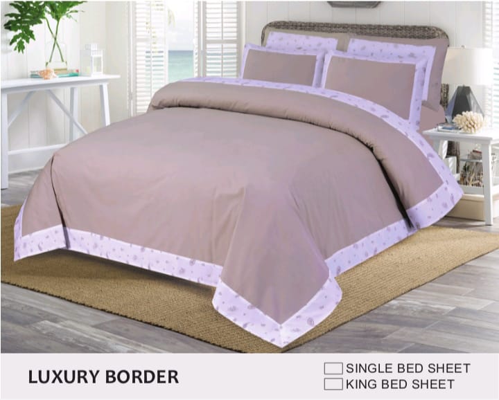 Luxury King Size Bedsheet with Four Pillows