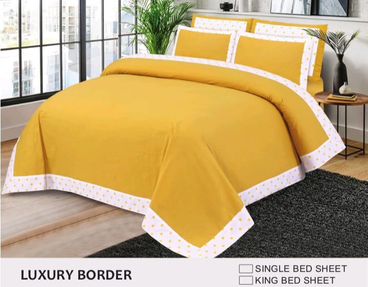 Luxury King Size Bedsheet with Four Pillows