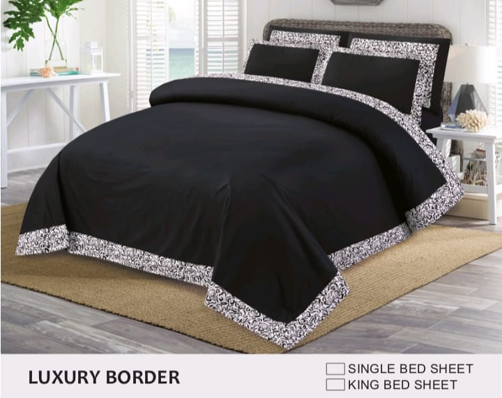 Luxury King Size Bedsheet with Four Pillows