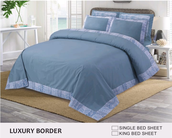 Luxury King Size Bedsheet with Four Pillows
