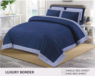 Luxury King Size Bedsheet with Four Pillows
