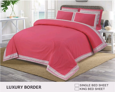 Luxury King Size Bedsheet with Four Pillows