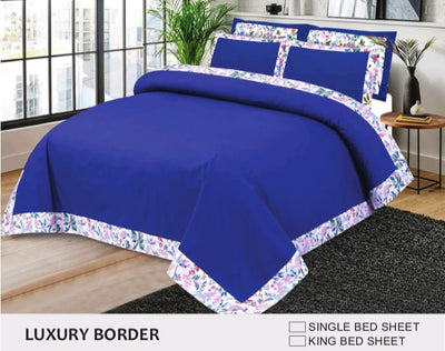 Luxury King Size Bedsheet with Four Pillows