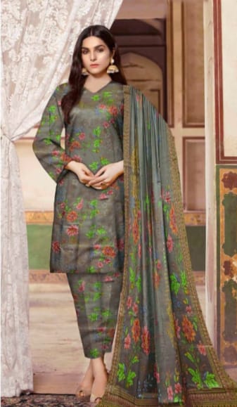 Gul Ahmad Printed Allover Shamray 3PC (Unstitched)