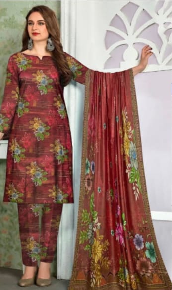 Gul Ahmad Printed Allover Shamray 3PC (Unstitched)